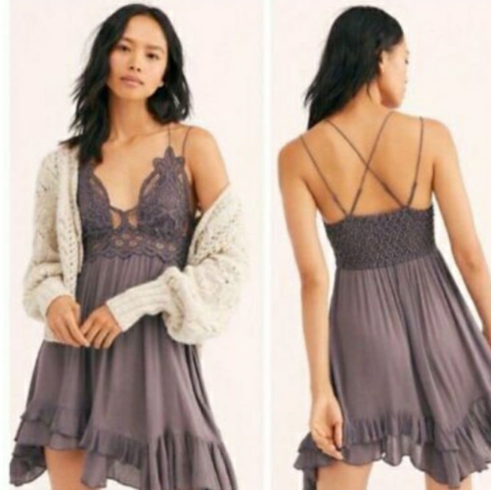 New Free People Adella Slip Dress